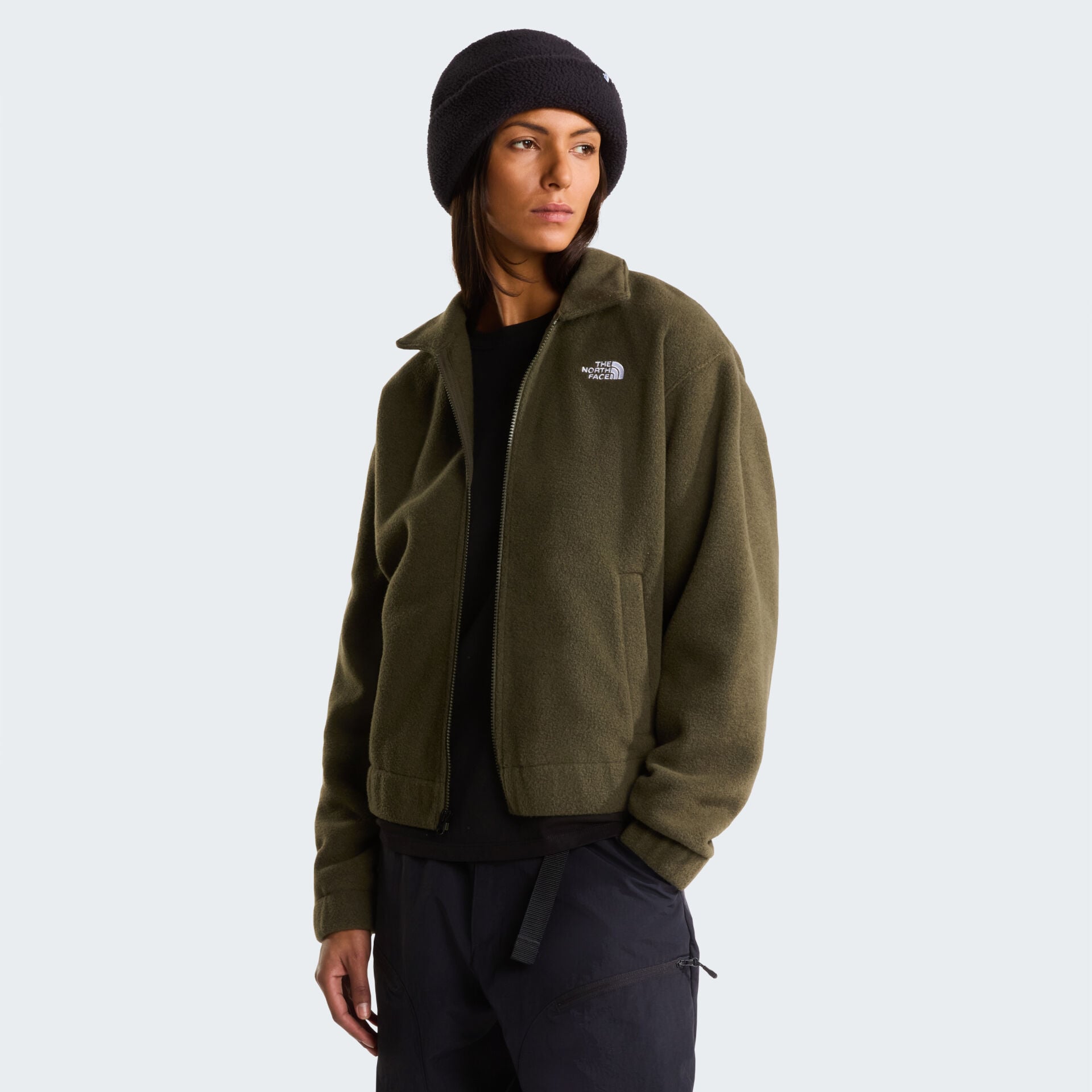 KADIN FLEECE COLLARED JACKET