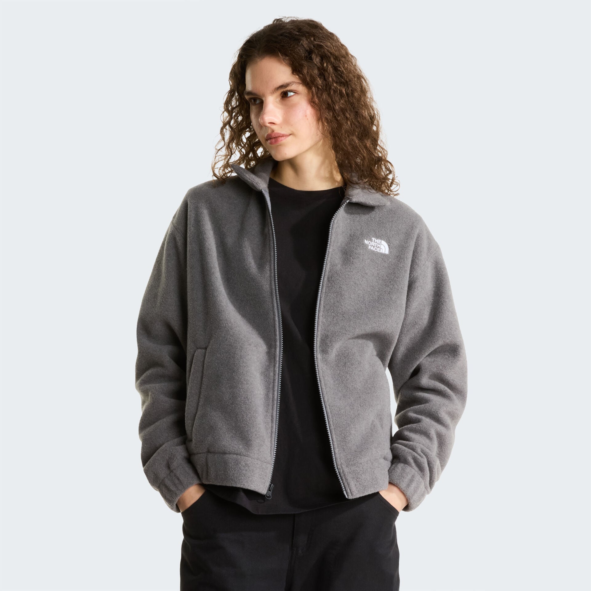 KADIN FLEECE COLLARED JACKET